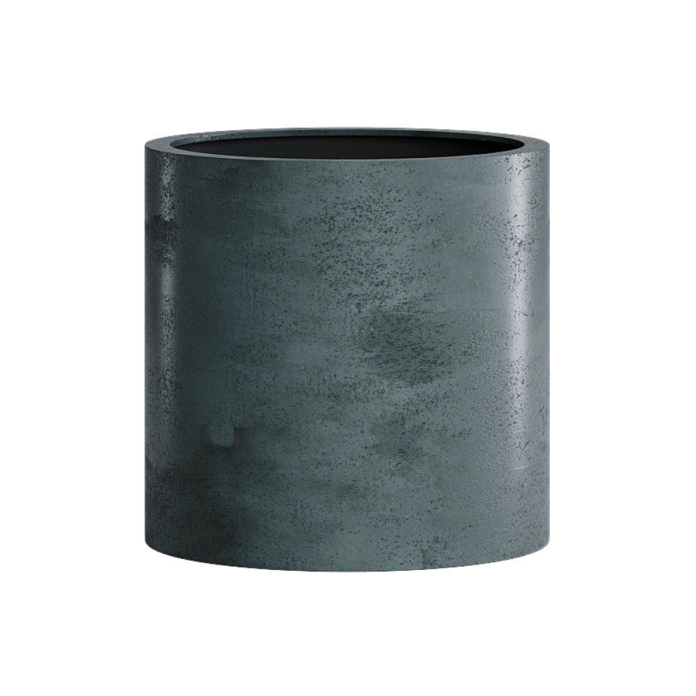 Кашпо CONCRETIKA CYLINDER OCEAN GREEN D20H20