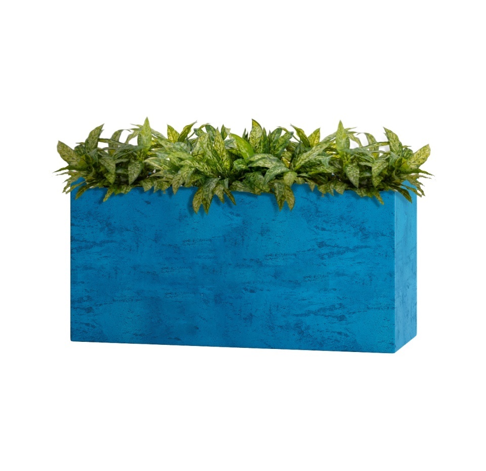 Кашпо CONCRETIKA DIVIDER COBALT BLUE 100x40x50