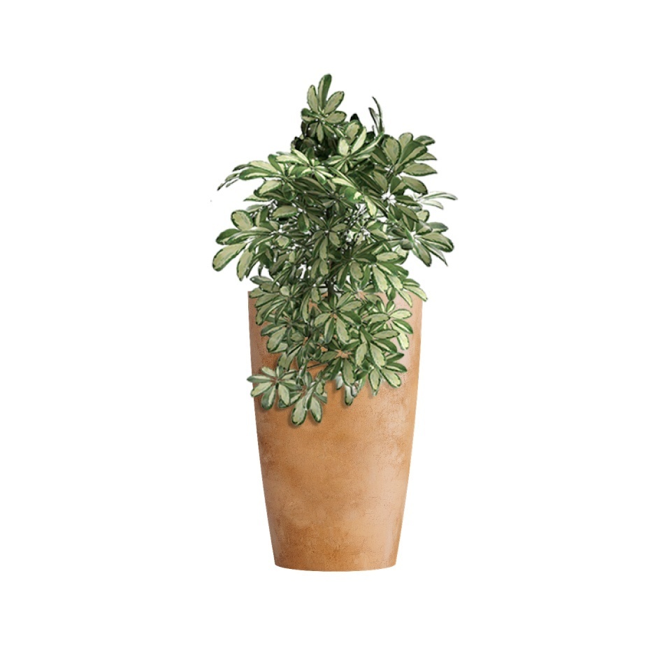 Кашпо CONCRETIKA CONUS CLASSIC CLAY D39H60