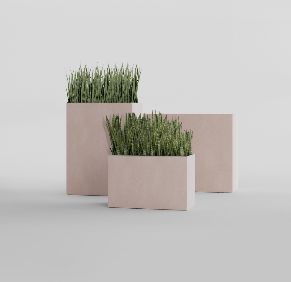 Кашпо CONCRETIKA DIVIDER COCOA 80x30x50