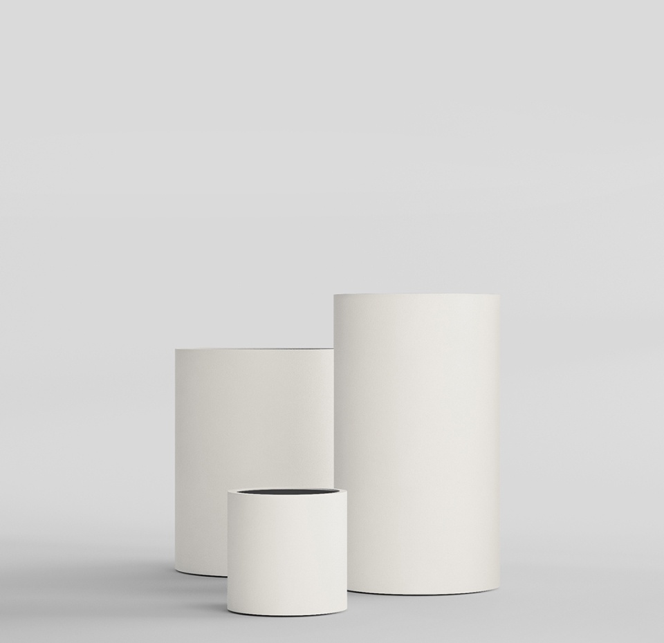 Кашпо CONCRETIKA CYLINDER SANTORINI D30H60
