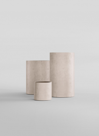 Кашпо CONCRETIKA CYLINDER CONCRETE WHITE D40H40