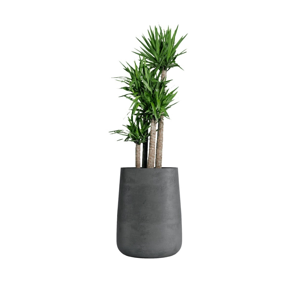 Кашпо CONCRETIKA CONE SMOKEY BLUE D38H60