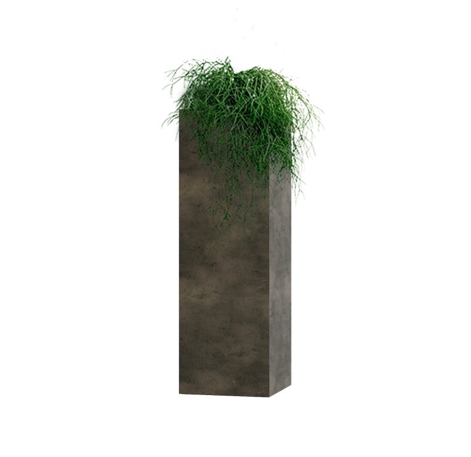 Кашпо CONCRETIKA COLONNA BREZENT GREY 30x30x90