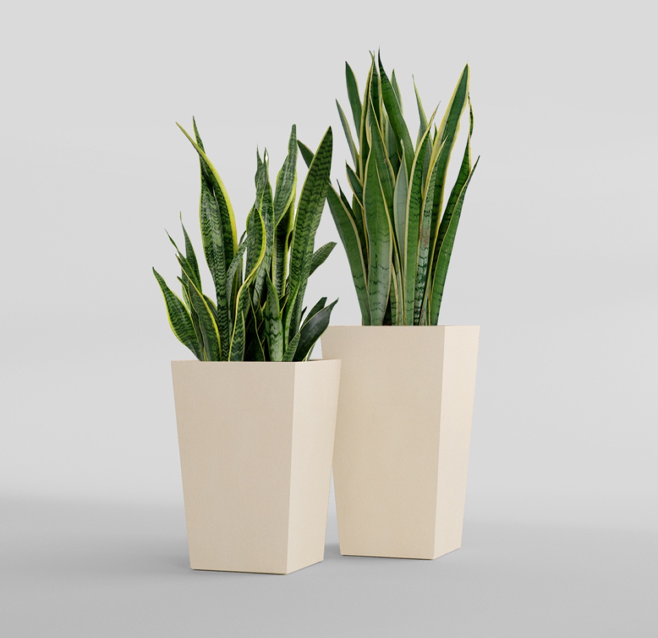 Кашпо CONCRETIKA CONIC SAHARA 30x30x50