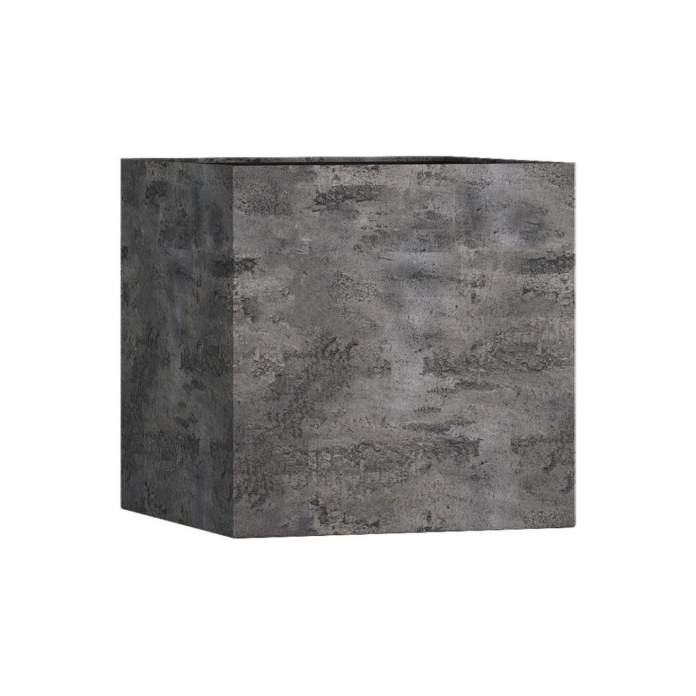 Кашпо CONCRETIKA CUBE CONCRETE GREY DARK 50x50x50