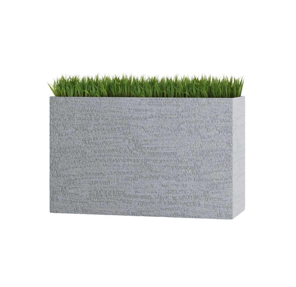 Кашпо CONCRETIKA DIVIDER EROSIA WHITE 80x30x50