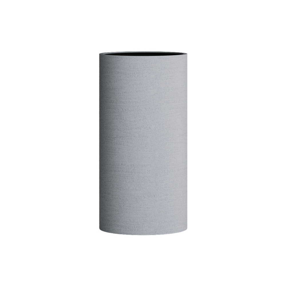 Кашпо CONCRETIKA CYLINDER EROSIA WHITE D30H60