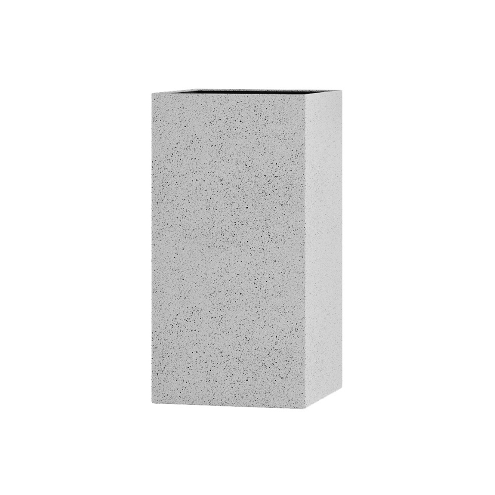 Кашпо CONCRETIKA COLONNA EGG WHITE 40x40x80