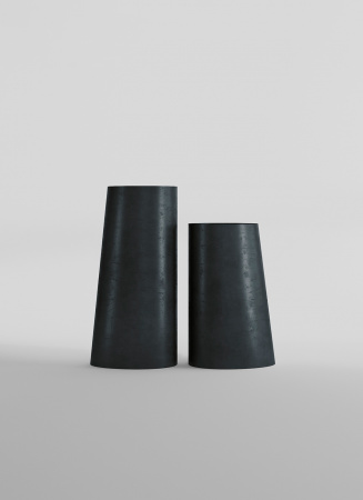 Кашпо CONCRETIKA DUET ANTHRACITE D41H82