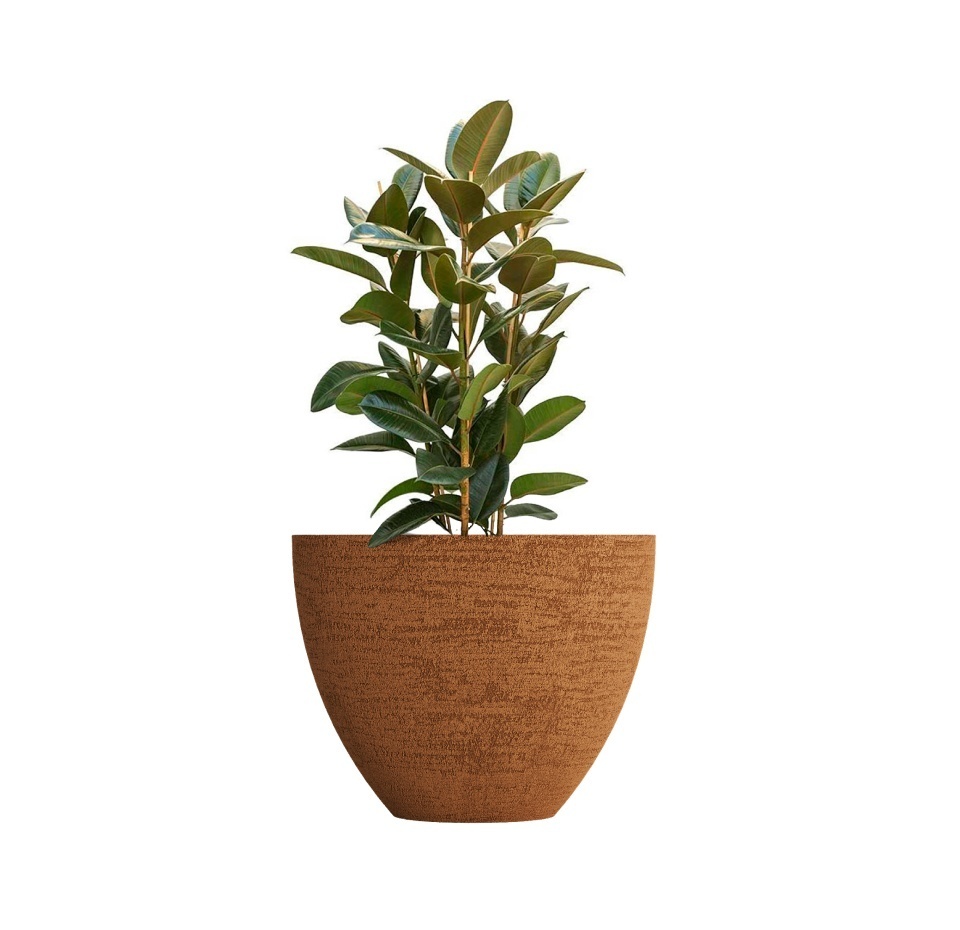 Кашпо CONCRETIKA UPON EROSIA OCHRE D85H75