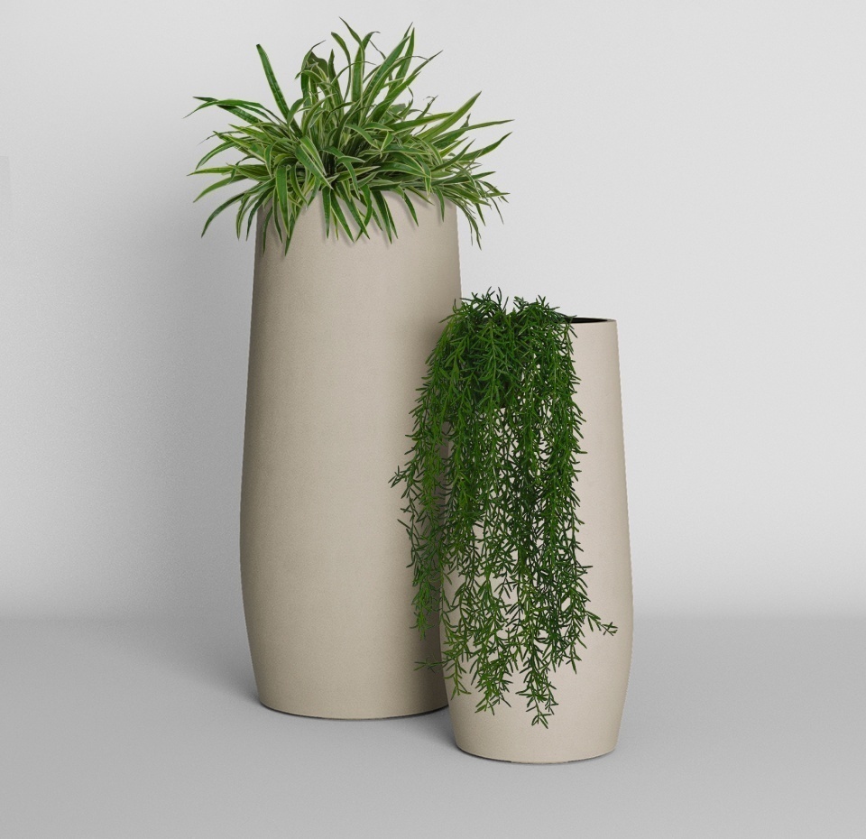 Кашпо CONCRETIKA MODA DUNE D28H75