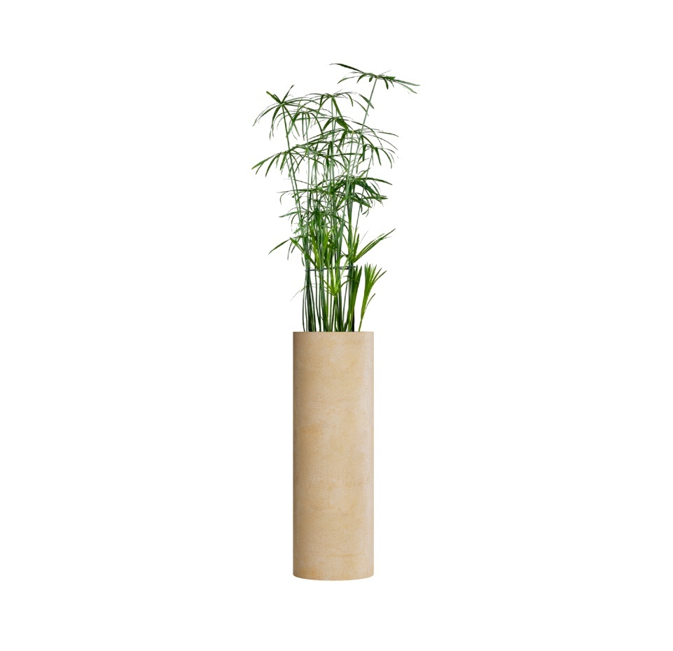 Кашпо CONCRETIKA CYLINDER LEMON D30H90