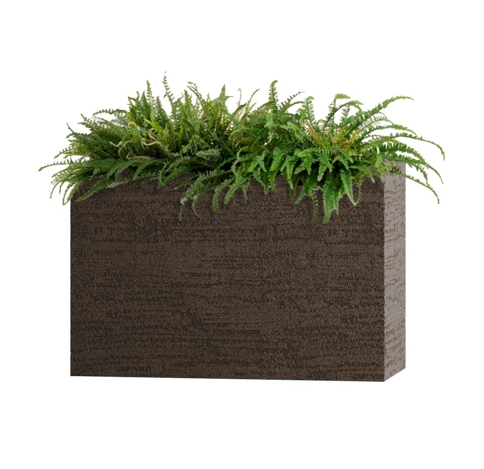 Кашпо CONCRETIKA DIVIDER EROSIA BROWN 90x35x70