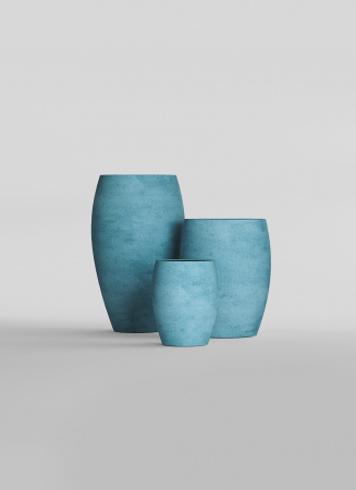 Кашпо CONCRETIKA OVAL BLUE SKY D60H88