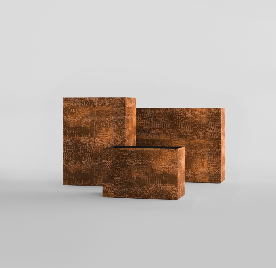 Кашпо CONCRETIKA DIVIDER CAYMAN BROWN 90x35x70