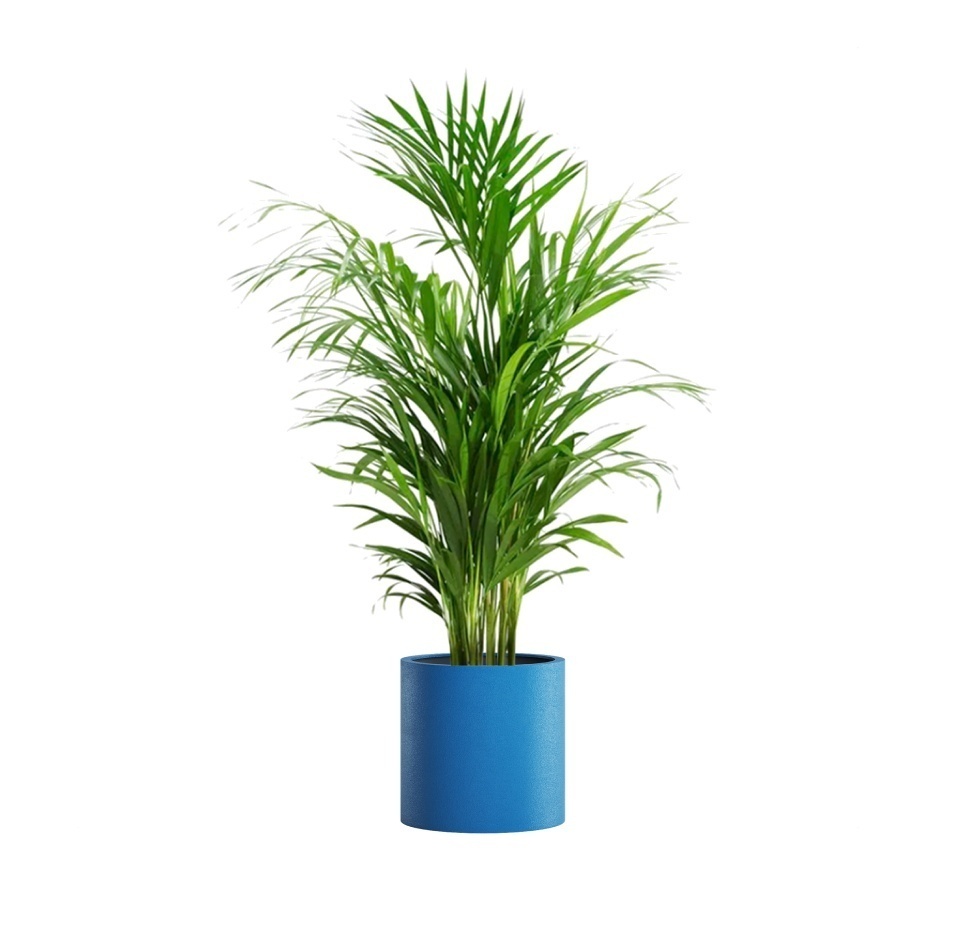 Кашпо CONCRETIKA CYLINDER DARK BLUE D40H40