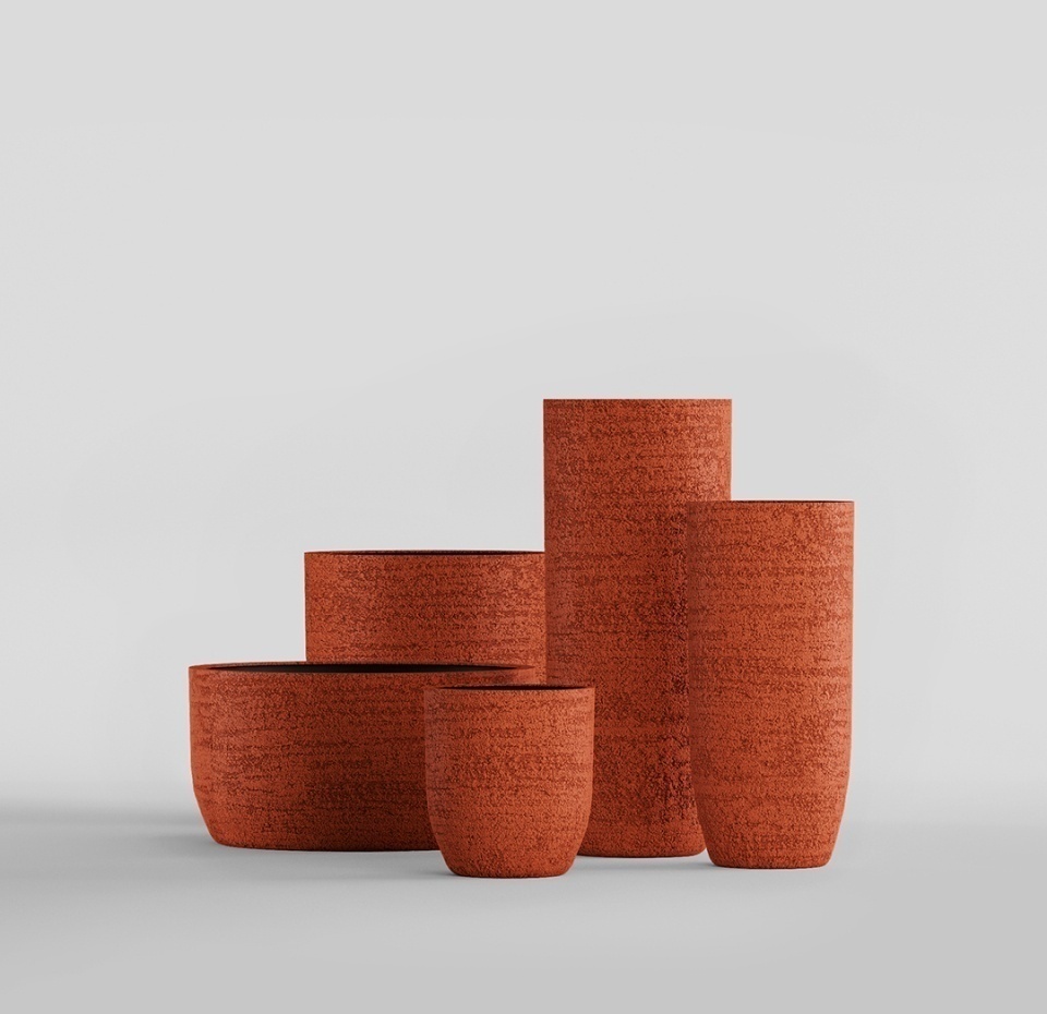 Кашпо CONCRETIKA YAR EROSIA CORAL D40H44