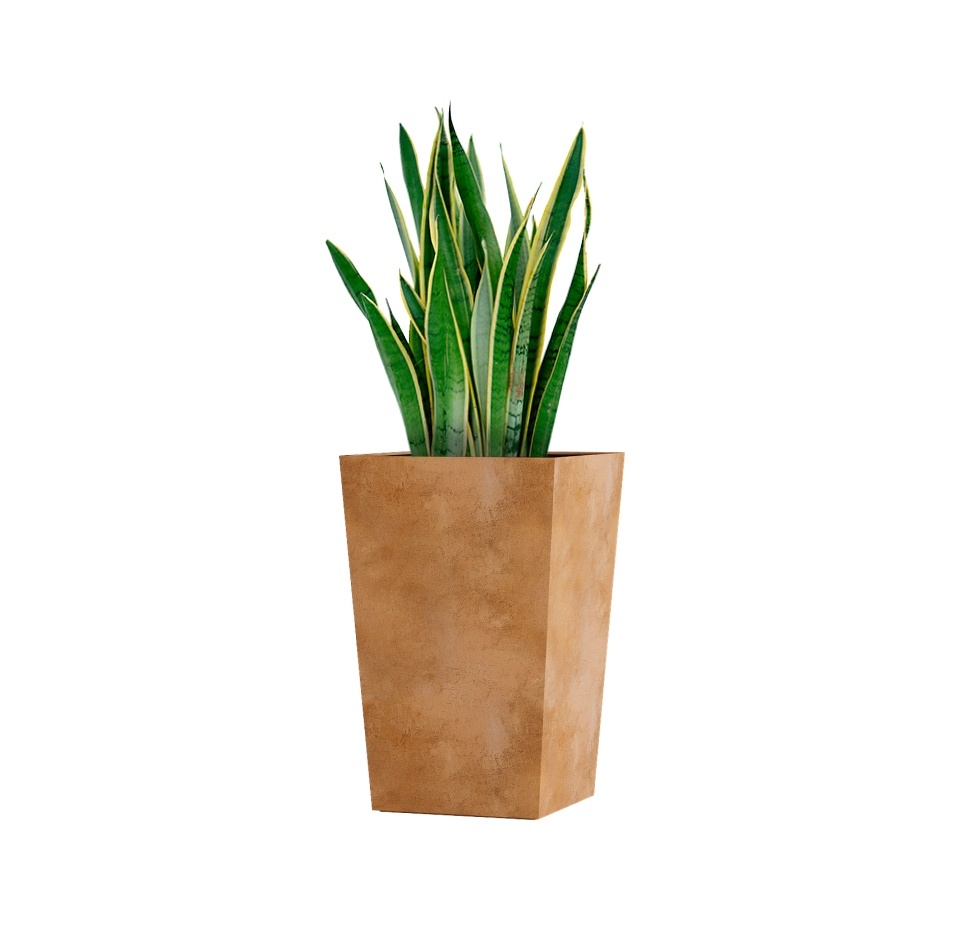 Кашпо CONCRETIKA CONIC CLASSIC CLAY 40x40x70