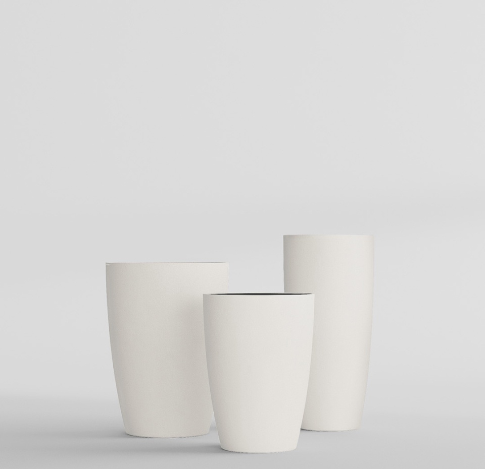 Кашпо CONCRETIKA CONUS SANTORINI D39H60