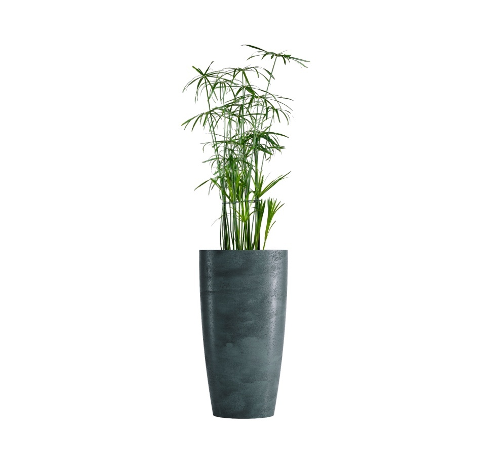 Кашпо CONCRETIKA CONUS OCEAN GREEN D40H80