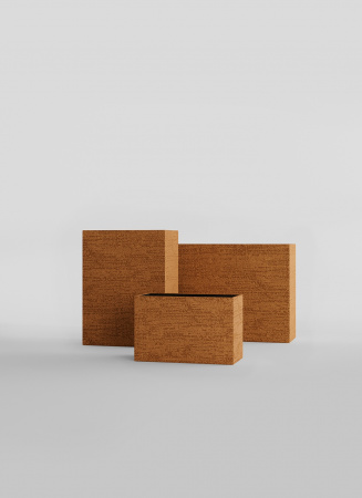Кашпо CONCRETIKA DIVIDER EROSIA OCHRE 90x35x70