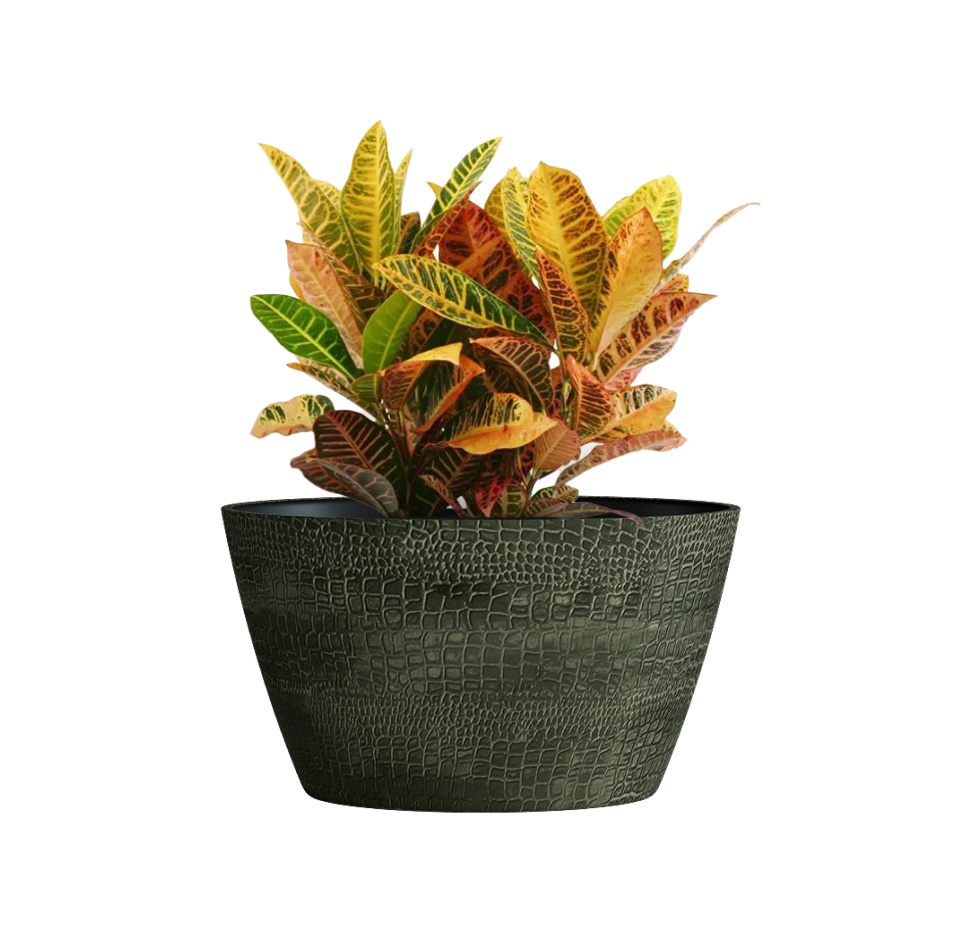 Кашпо CONCRETIKA BOWL CAYMAN GREEN D80H45