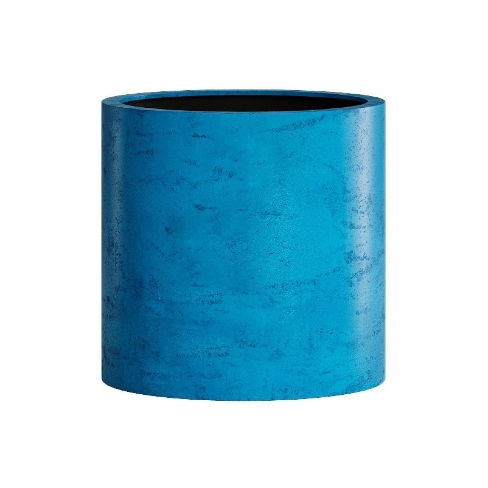 Кашпо CONCRETIKA CYLINDER COBALT BLUE D30H30