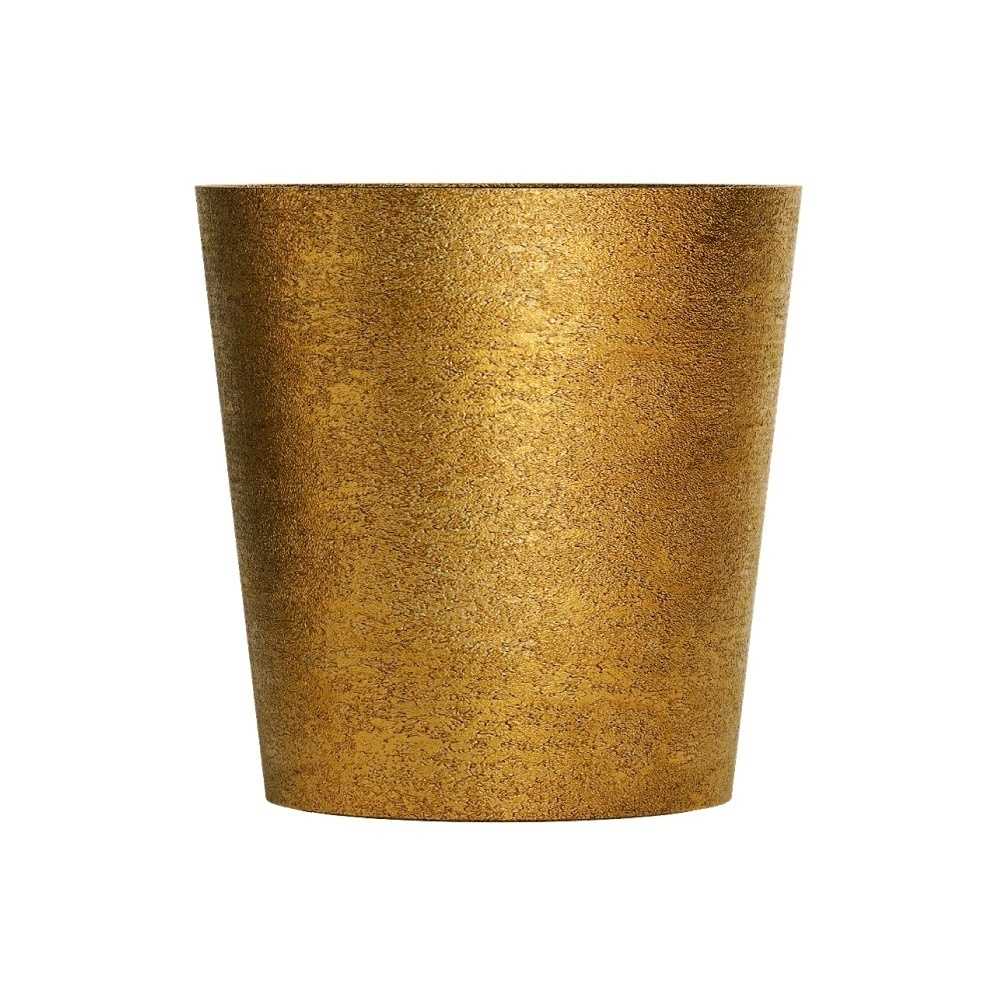 Кашпо CONCRETIKA CRATER RICH GOLD D100H110