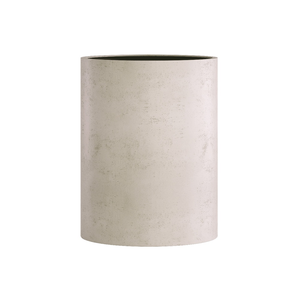 Кашпо CONCRETIKA CYLINDER CONCRETE WHITE D50H65
