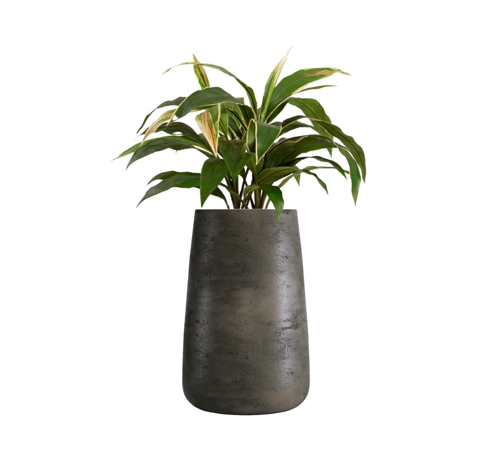 Кашпо CONCRETIKA CONE BREZENT GREY D36H75