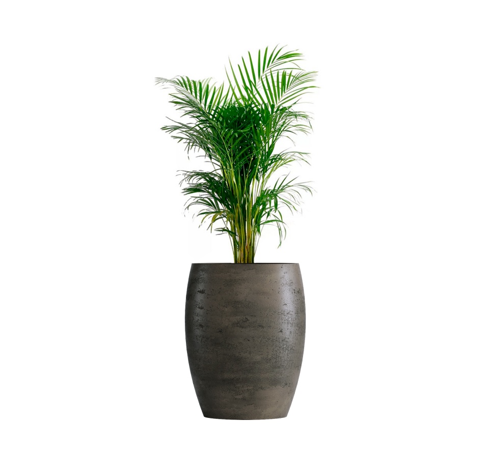 Кашпо CONCRETIKA OVAL BREZENT GREY D60H88