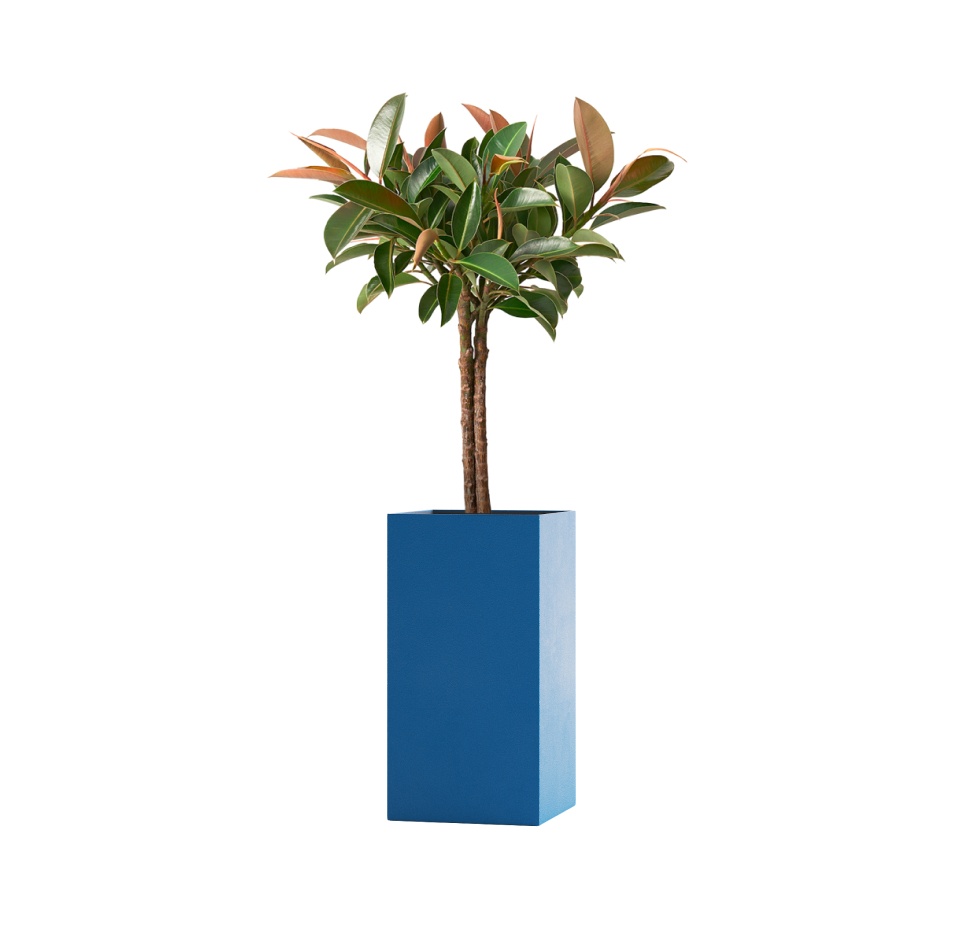 Кашпо CONCRETIKA COLONNA DARK BLUE 40x40x80