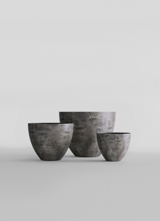 Кашпо CONCRETIKA UPON CONCRETE GREY DARK D65H55