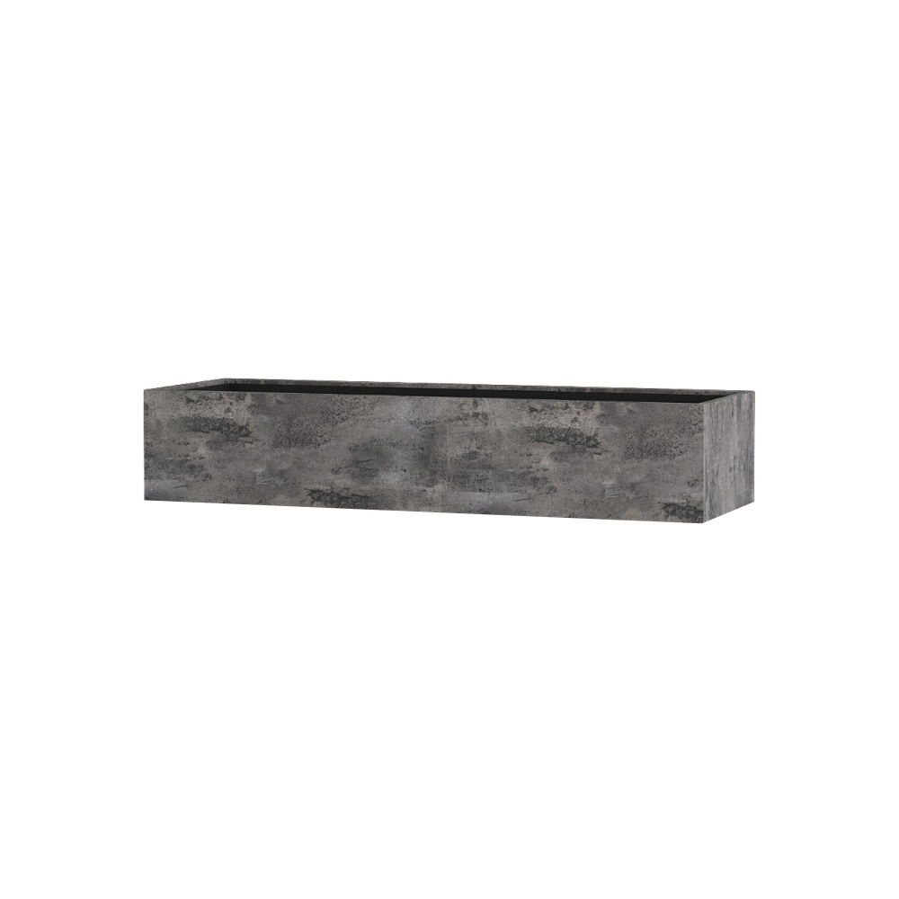 Кашпо CONCRETIKA BALCONY CONCRETE GREY DARK 80x20x15