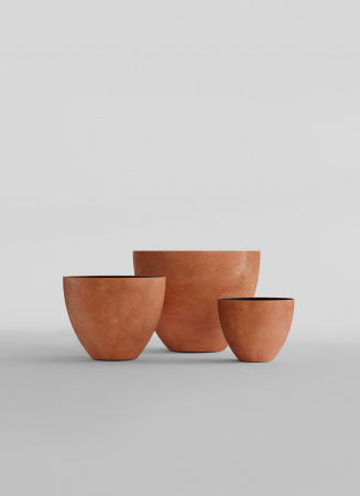 Кашпо CONCRETIKA UPON RED CLAY D65H55