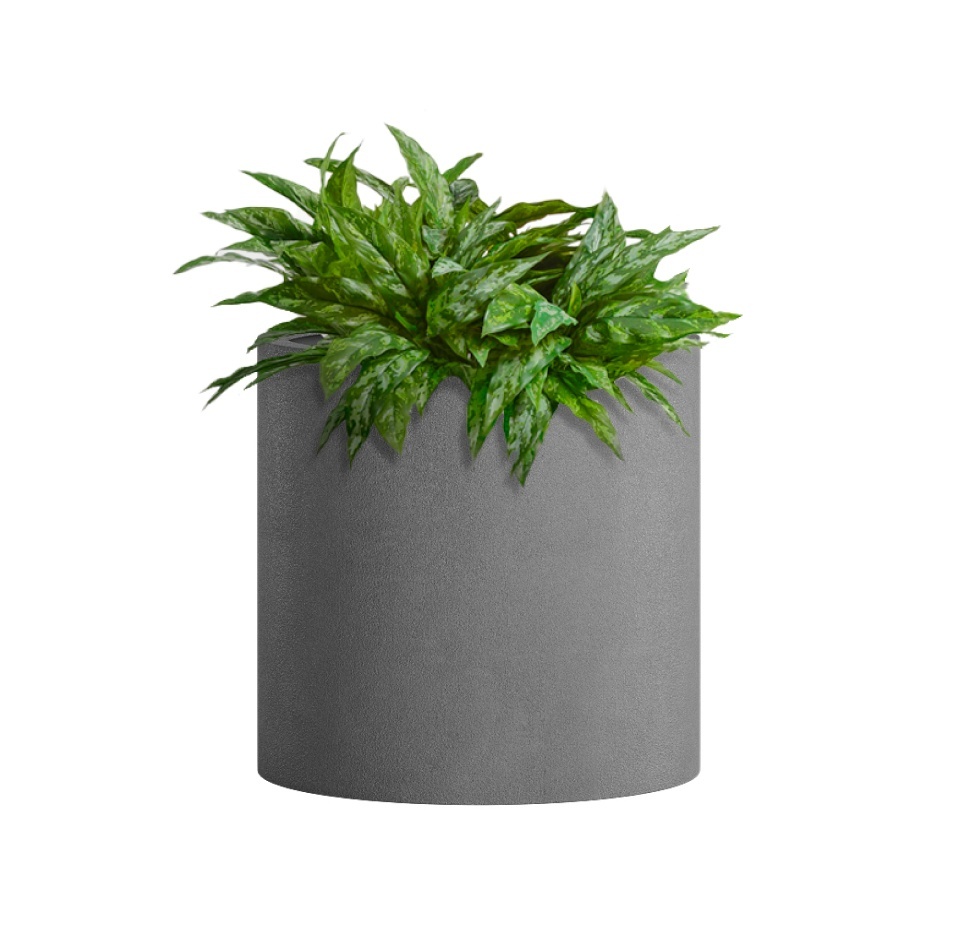 Кашпо CONCRETIKA CYLINDER LONDON GREY D25H25