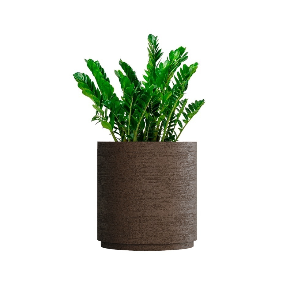 Кашпо CONCRETIKA CYLINDER XL EROSIA BROWN D70H80