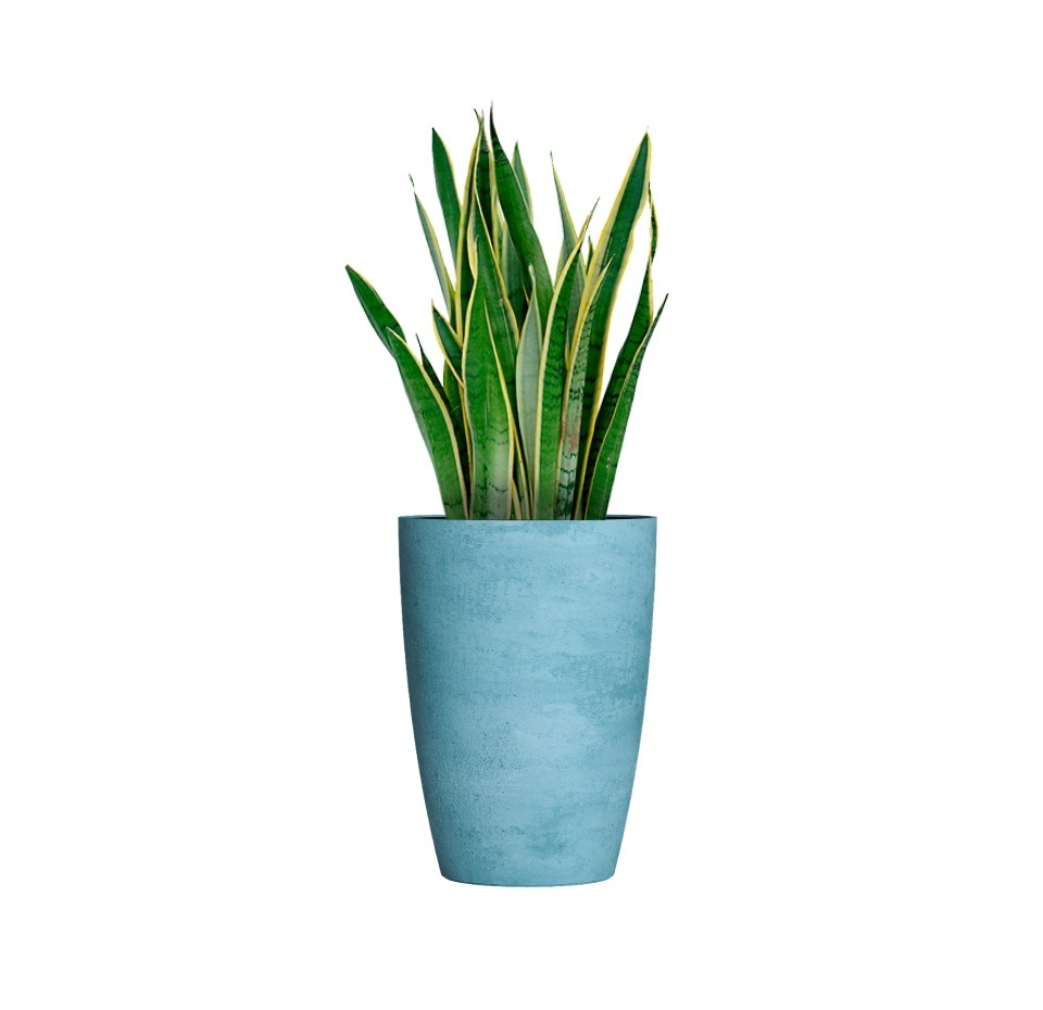 Кашпо CONCRETIKA CONUS BLUE SKY D48H60
