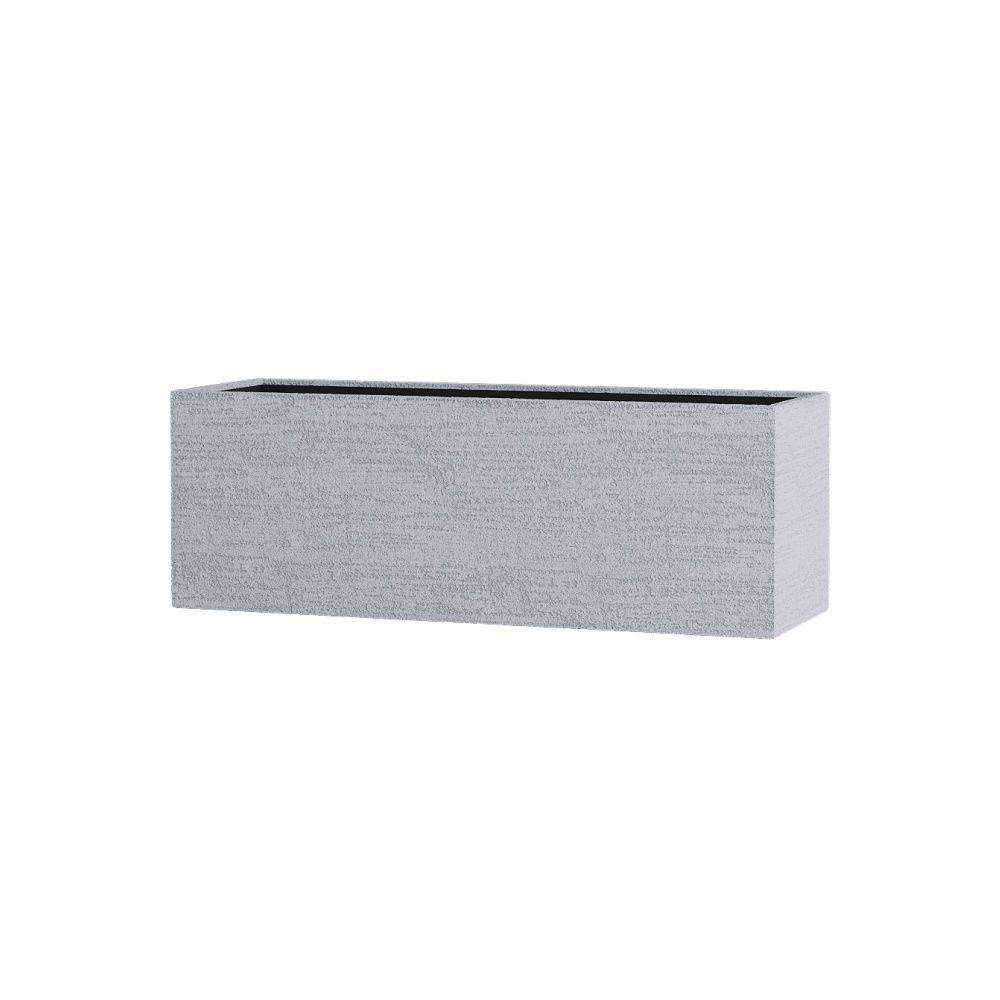 Кашпо CONCRETIKA BALCONY EROSIA WHITE 60x20x20