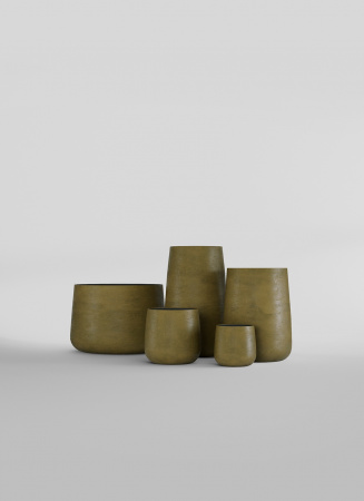 Кашпо CONCRETIKA CONE AVOCADO D32H36