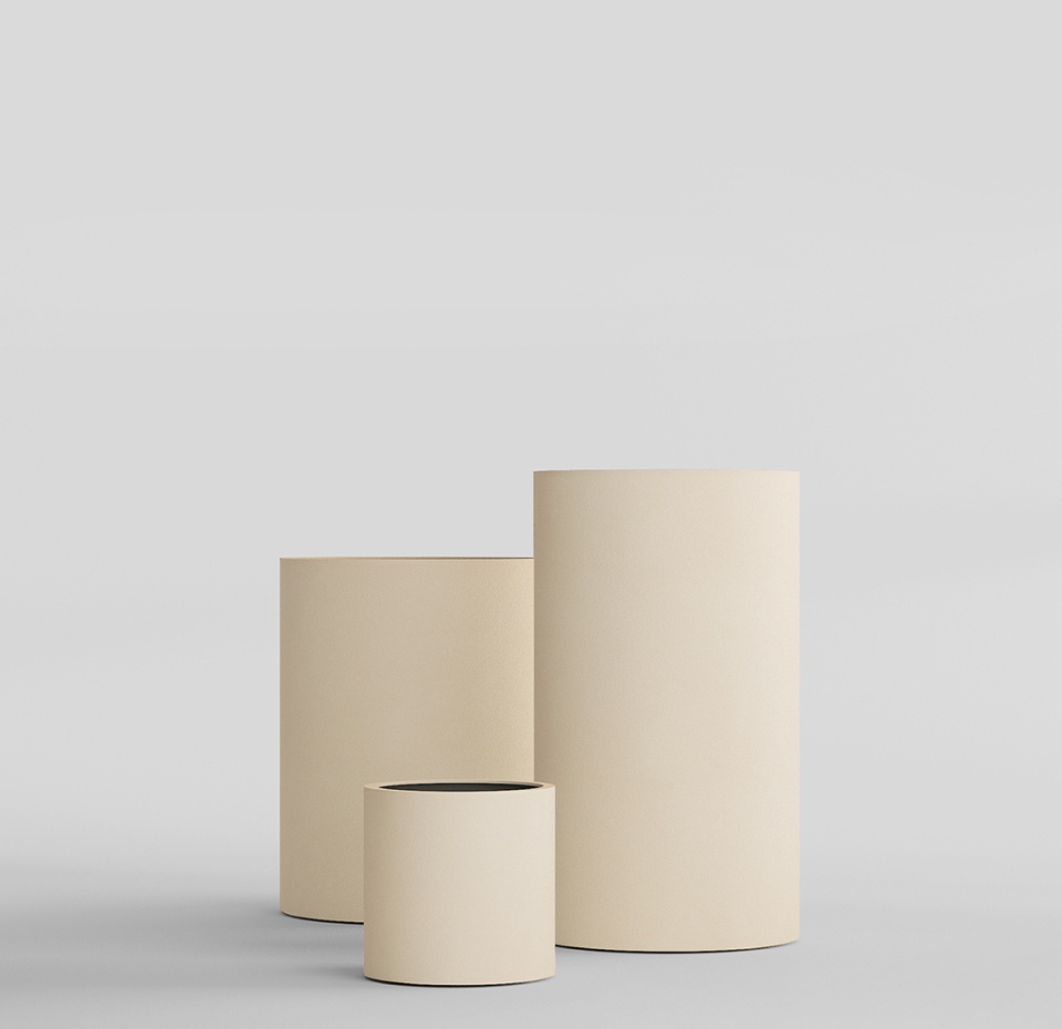 Кашпо CONCRETIKA CYLINDER SAHARA D30H30