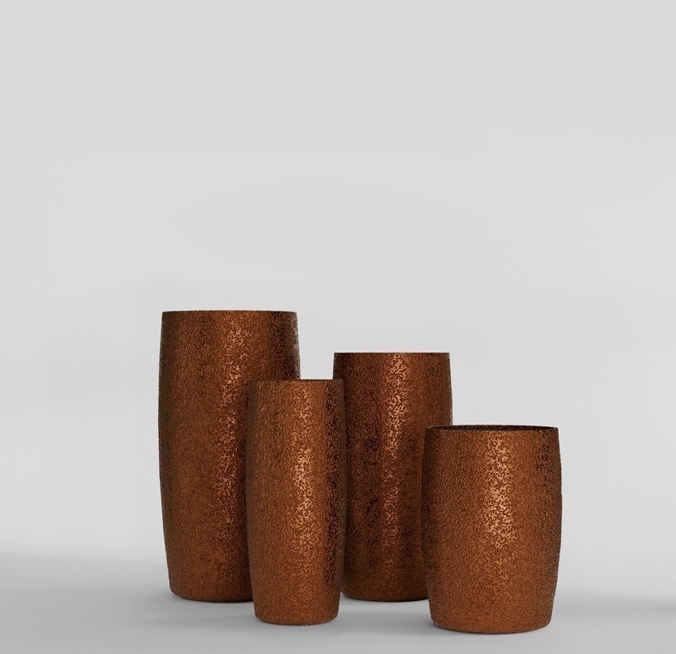 Кашпо CONCRETIKA CIGAR RICH COOPER D37H57