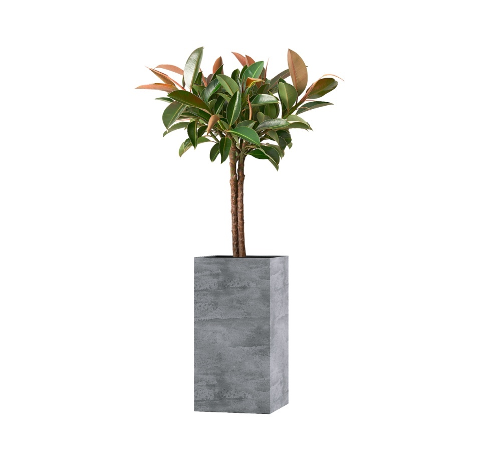 Кашпо CONCRETIKA COLONNA CONCRETE GREY LIGHT 40x40x80