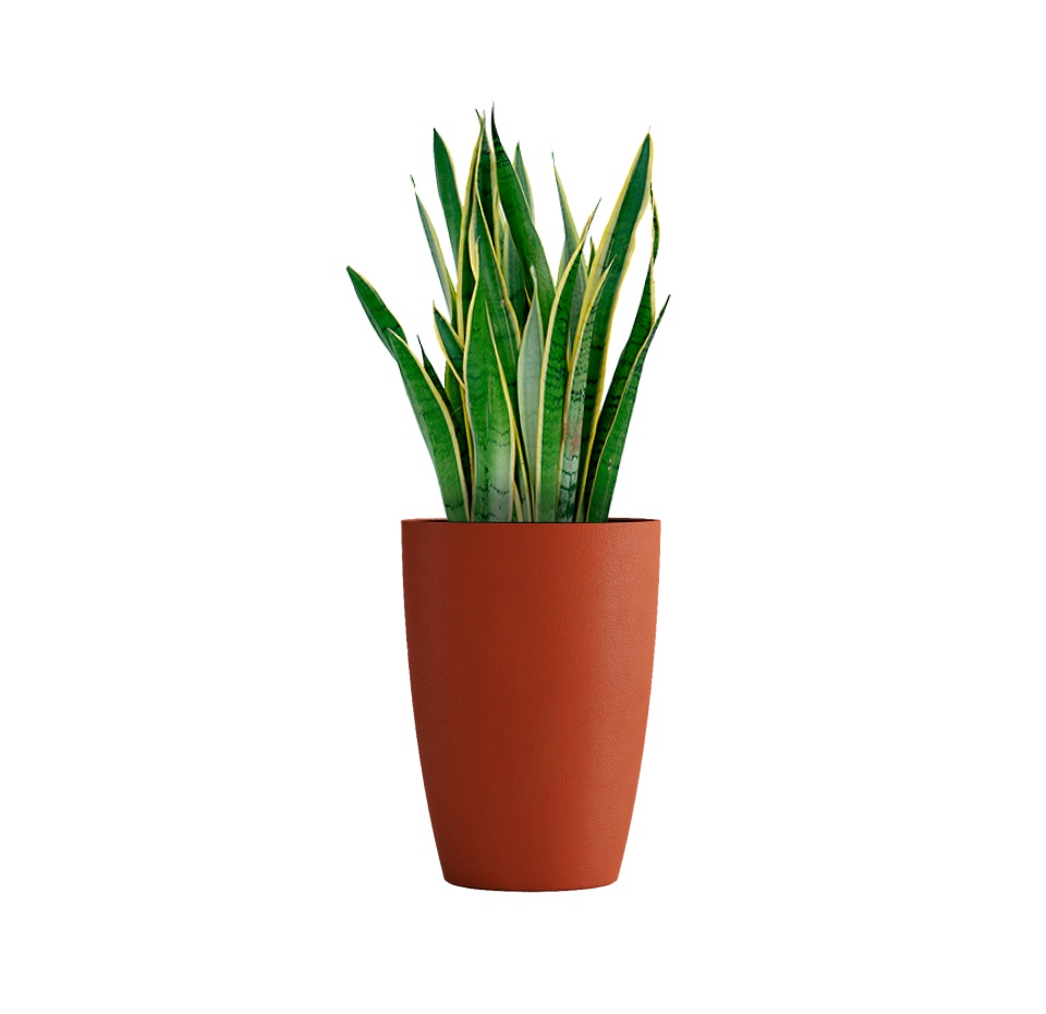 Кашпо CONCRETIKA CONUS TERRACOTTA D48H60