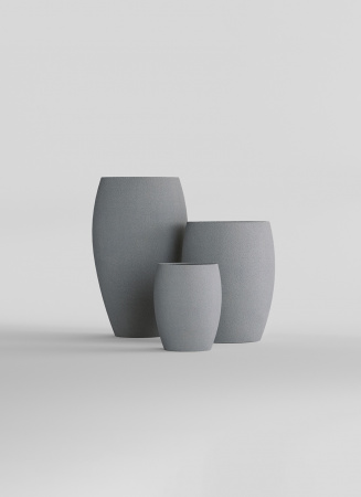 Кашпо CONCRETIKA OVAL LONDON GREY D30H41