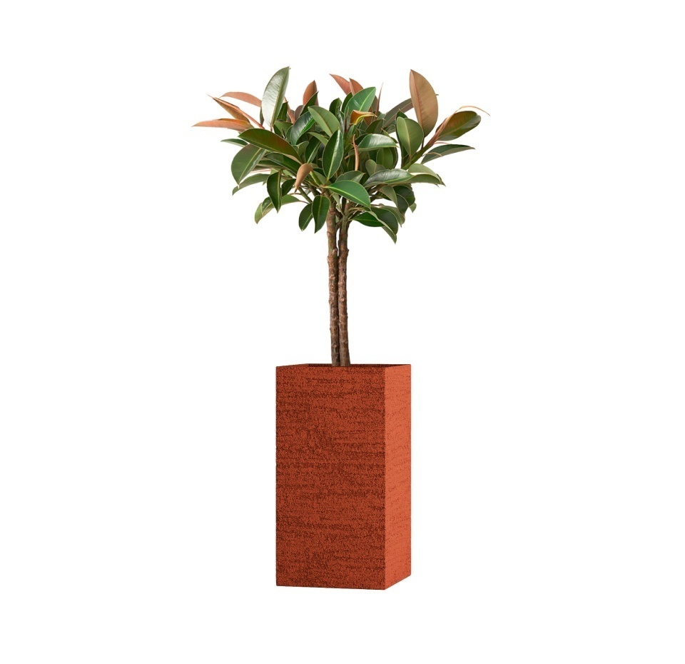 Кашпо CONCRETIKA COLONNA EROSIA CORAL 40x40x80