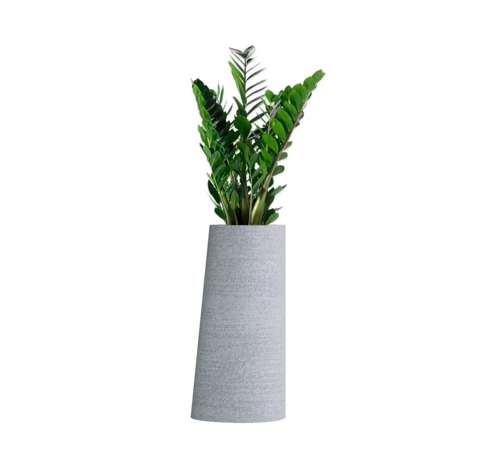 Кашпо CONCRETIKA DUET EROSIA WHITE D41H104