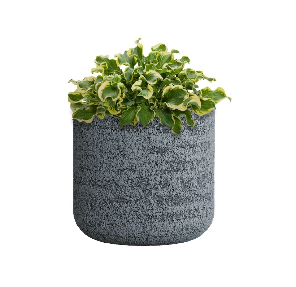 Кашпо CONCRETIKA TOPPER EROSIA GREY D40H40