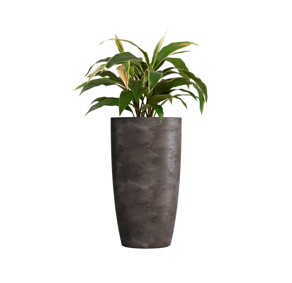 Кашпо CONCRETIKA CONUS TAUPE CONCRETE D50H90